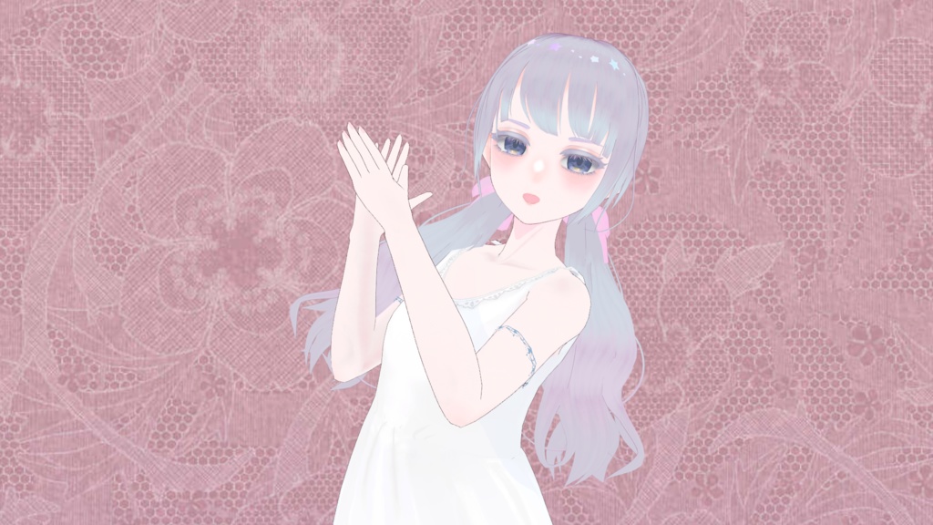 【限定1点】オリジナル3Dモデル ふんわり透明感少女【販売終了】