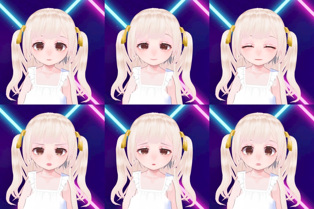 汎用ちびモデル まのちゃん/Vroid製オリジナルVRMモデル(VRoidファイル同梱)