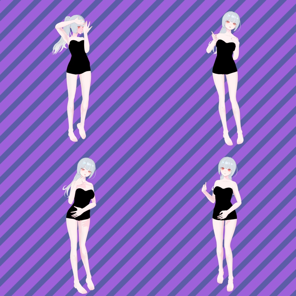 【無料 / Free】VRMお人形遊びPC版/Fumifumi用ポーズ集(全16種)