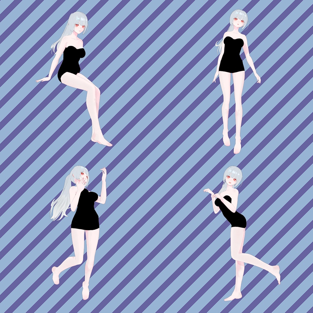 【無料 / Free】VRMお人形遊びPC版/Fumifumi用ポーズ集 2(全16種)