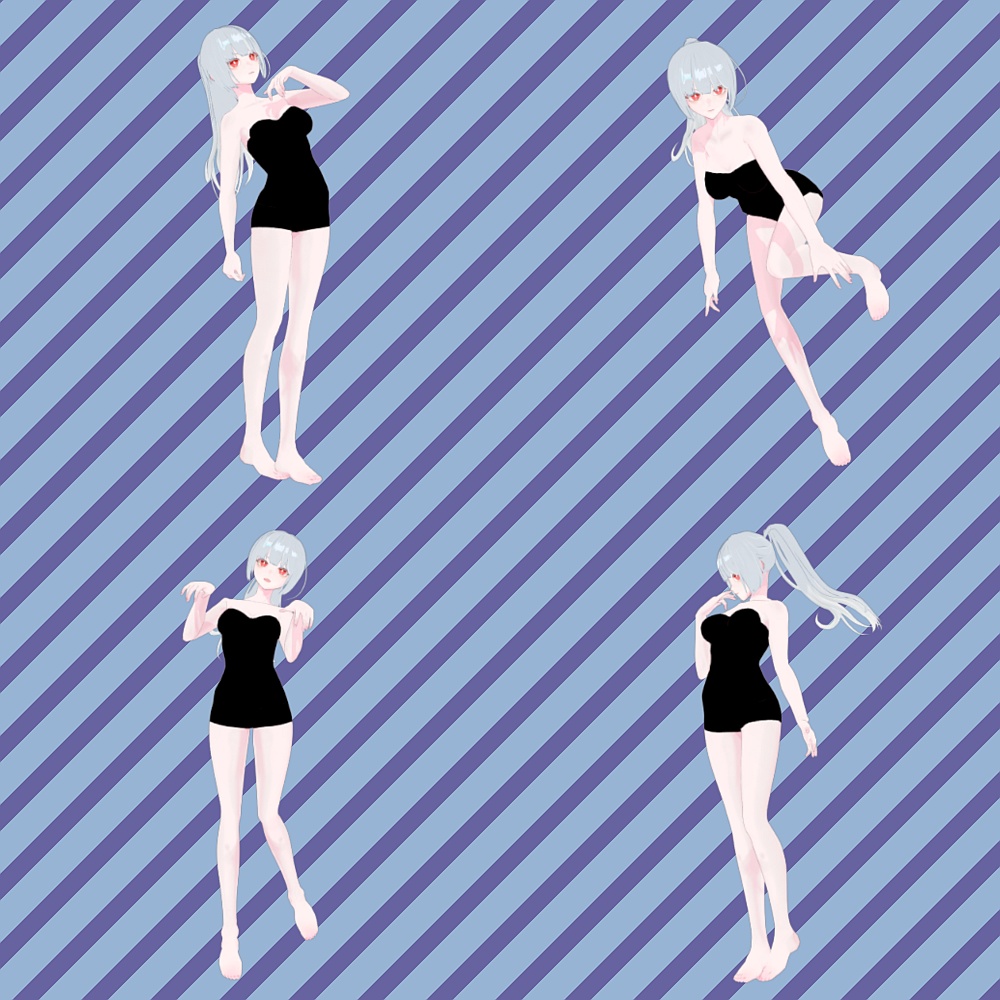 【無料 / Free】VRMお人形遊びPC版/Fumifumi用ポーズ集 2(全16種)