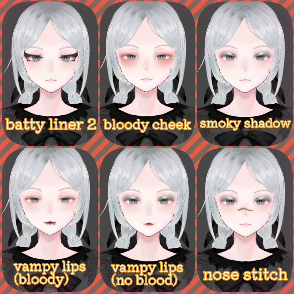 【無料あり】ややコワメイクアップ&ゴシックドレスセット