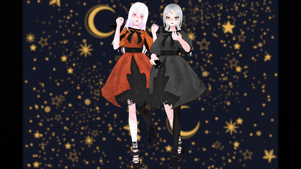 【無料あり】ややコワメイクアップ&ゴシックドレスセット