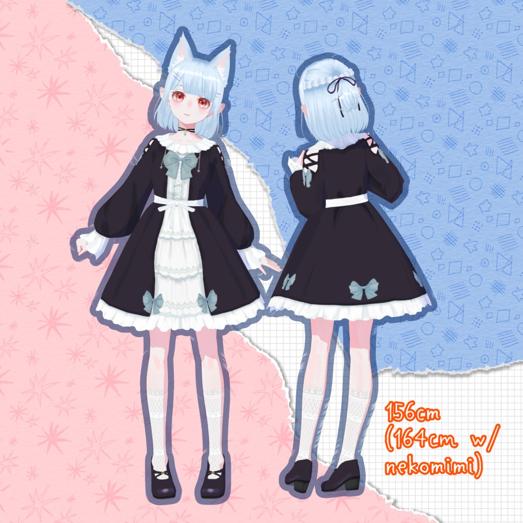 【限定1点】水色ヘアのエルフ耳少女【販売終了】