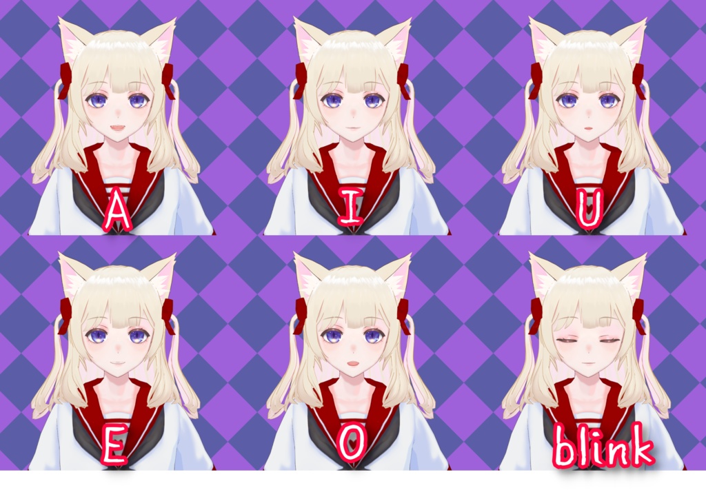 【無料 / Free】Pippa / VRoid製オリジナルVRMモデル