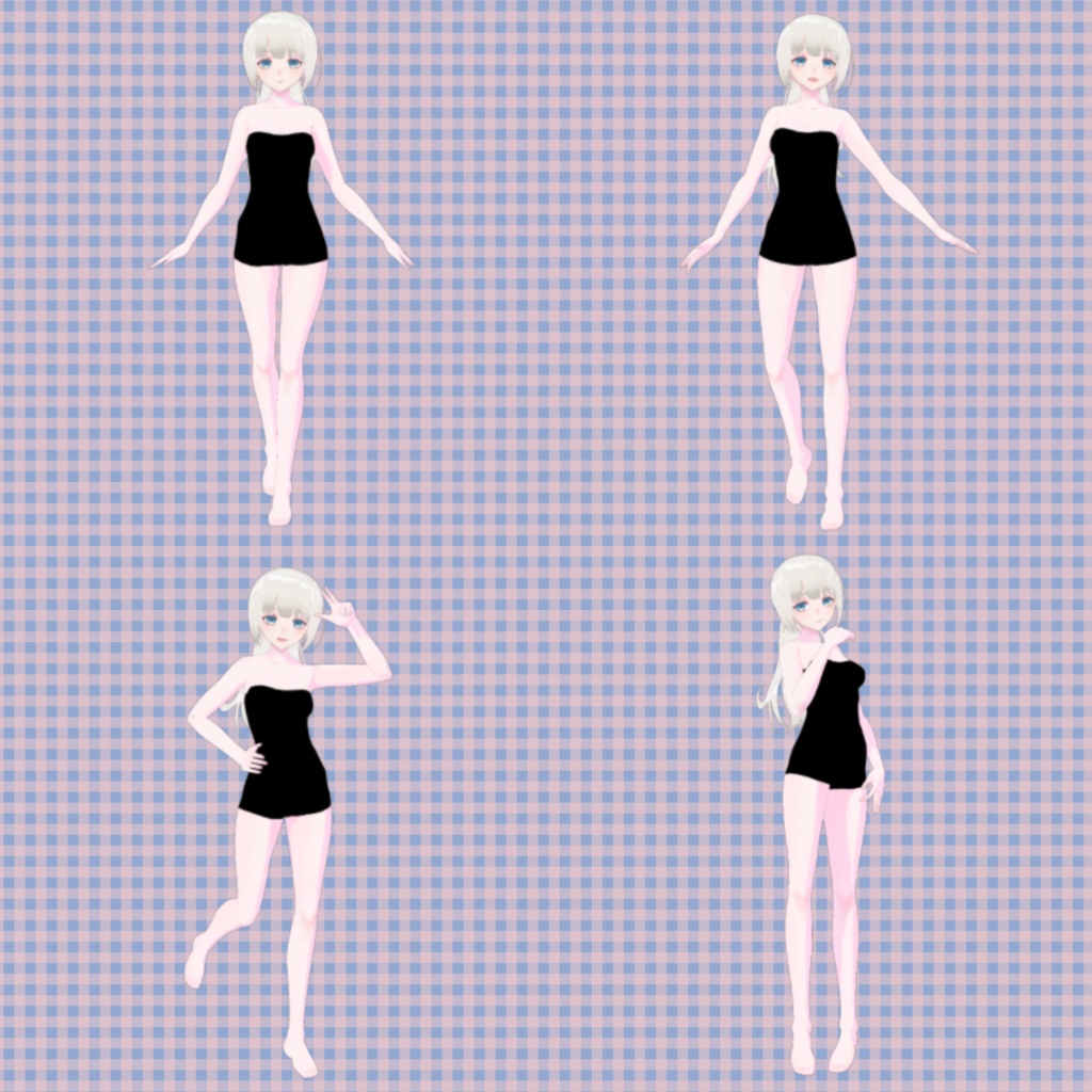 【無料 / Free】VRMお人形遊びPC版/Fumifumi用ポーズ集 3(全16種)