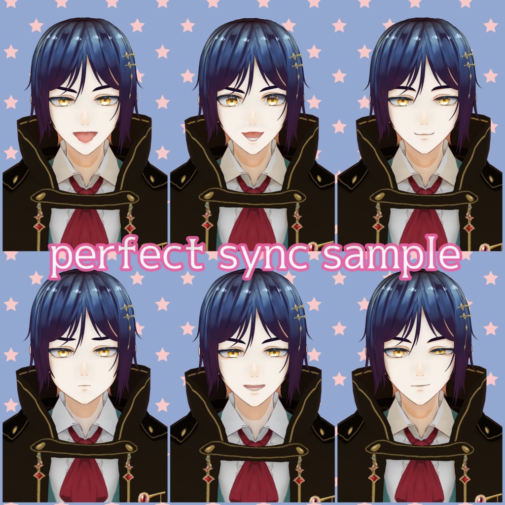 【限定1点】ヴィクトリアン風ロングコートの藍髪青年【販売終了】