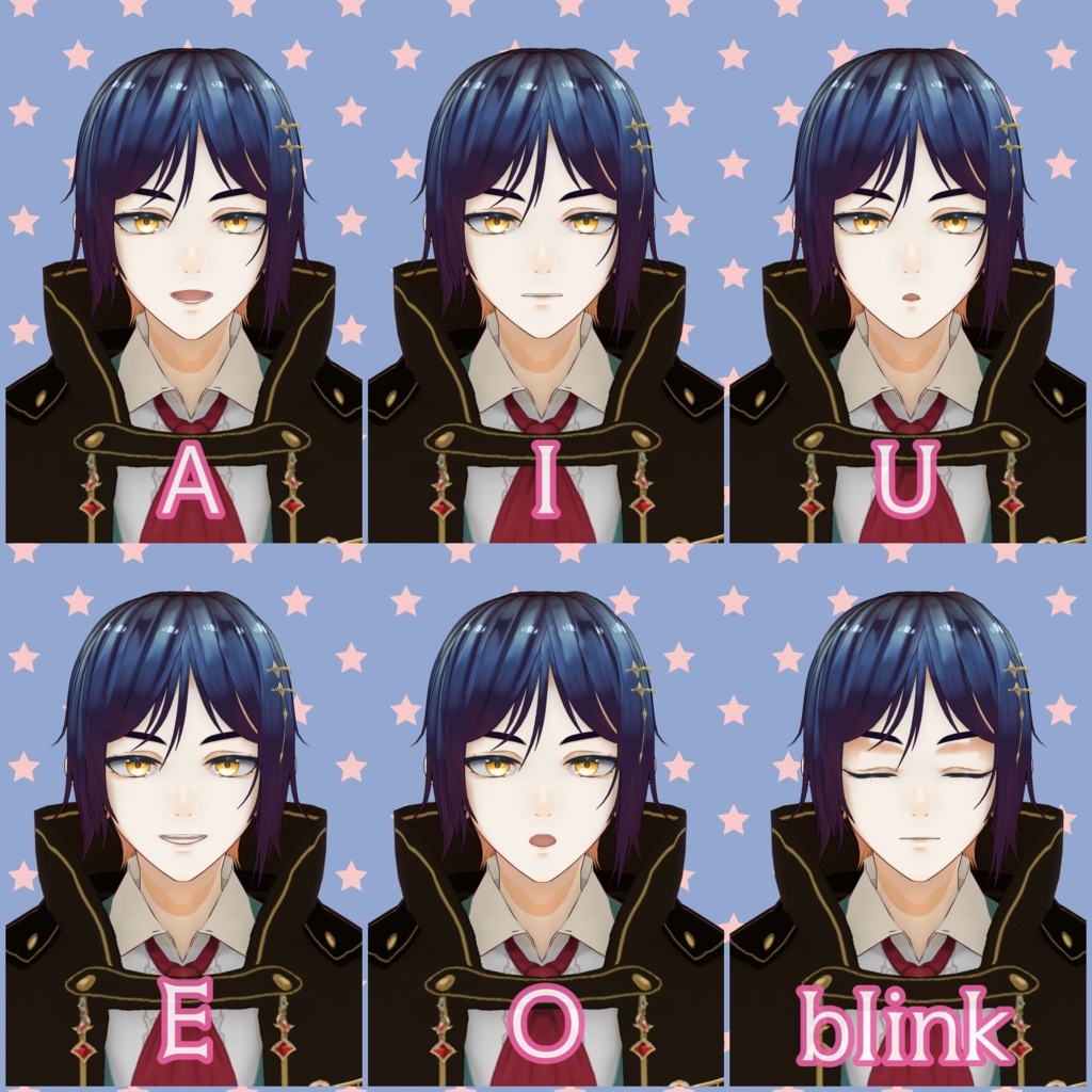 【限定1点】ヴィクトリアン風ロングコートの藍髪青年【販売終了】