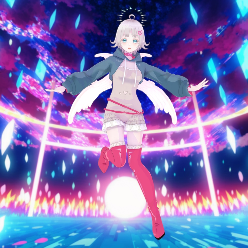 【限定1点】ダイヤ光冠の淡色天使【販売終了】