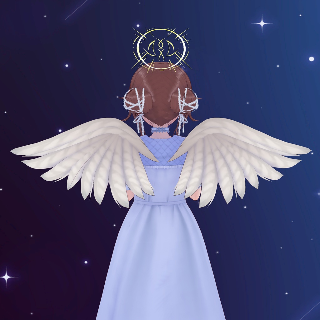 【Holiday Gift!】魔法陣ヘイロー&天使の羽