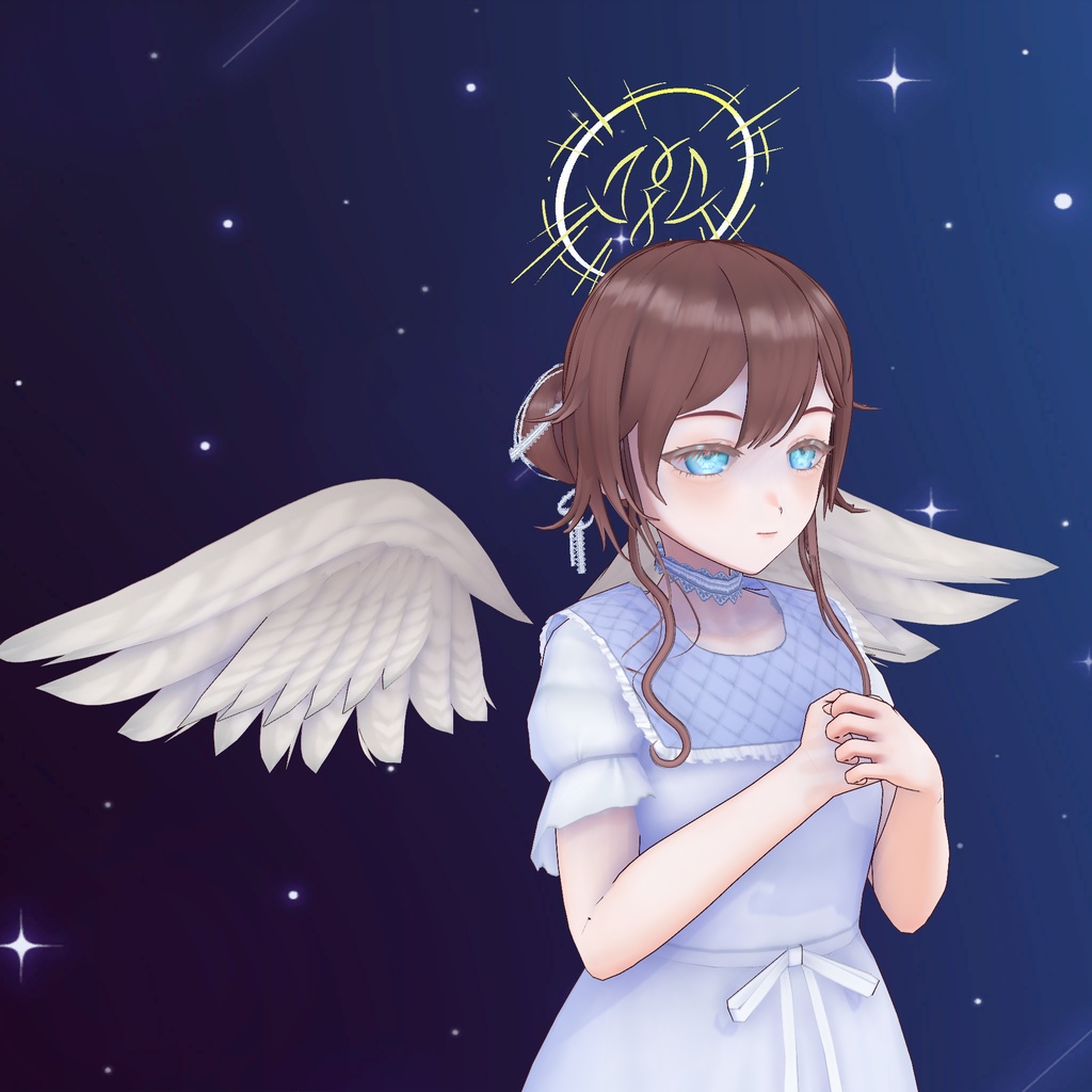 【Holiday Gift!】魔法陣ヘイロー&天使の羽