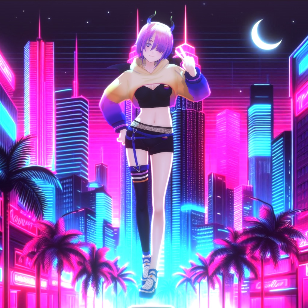 【限定1点】【adopt】シンセウェーブ小悪魔ちゃん【販売終了】