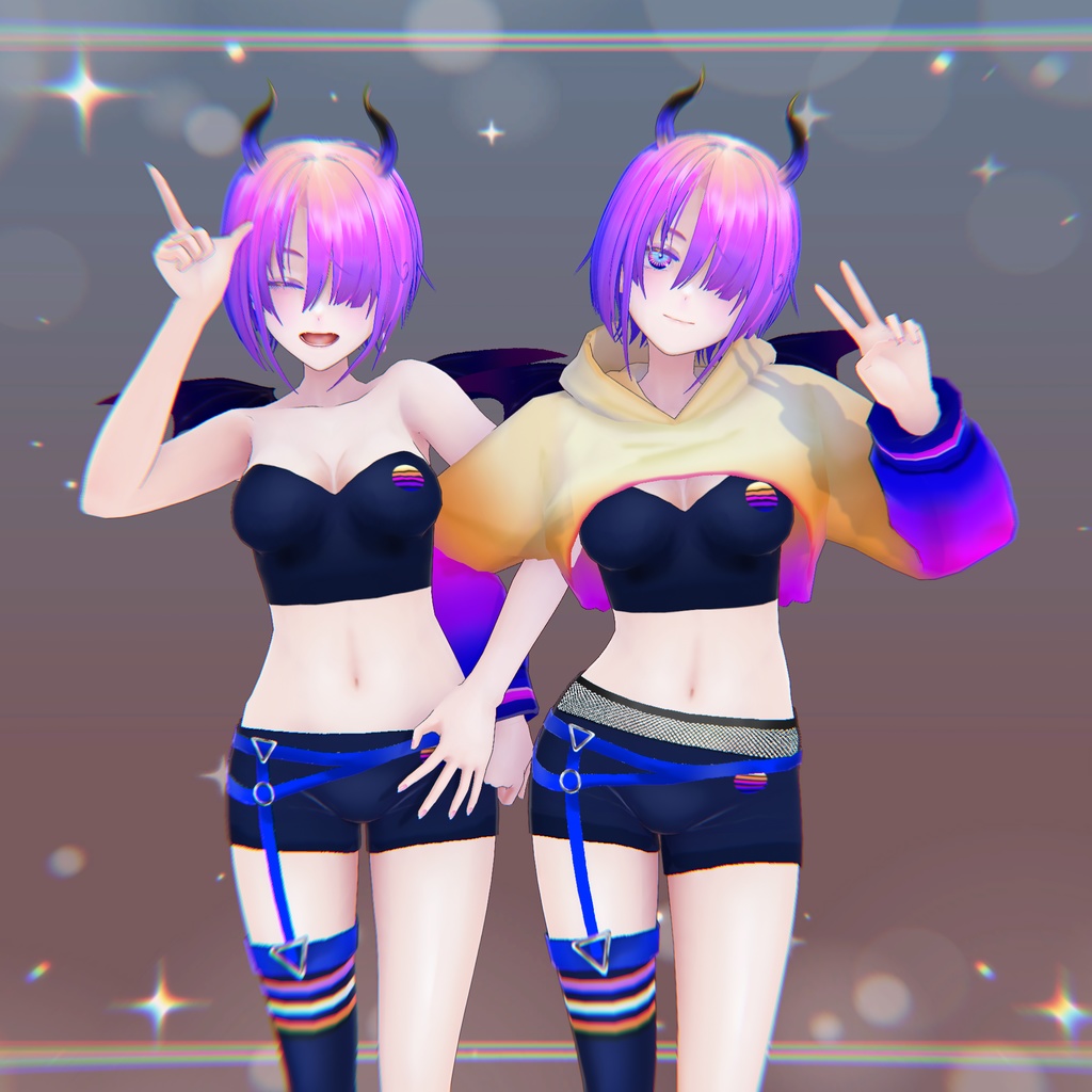 【限定1点】【adopt】シンセウェーブ小悪魔ちゃん【販売終了】