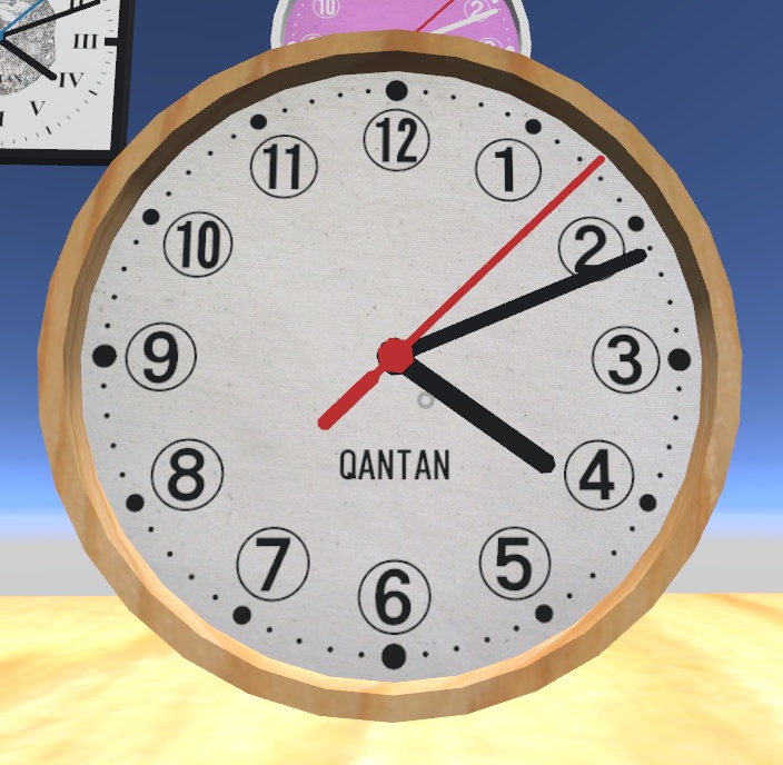 オリジナル時計の作成セット ローポリゴン3Dモデル