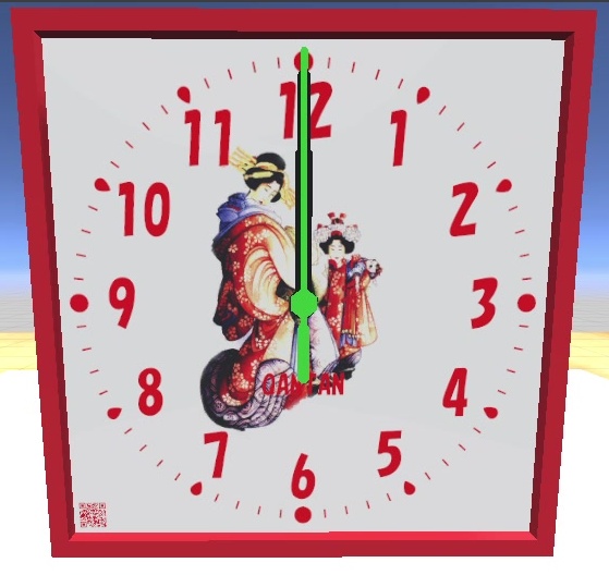 オリジナル時計の作成セット ローポリゴン3Dモデル