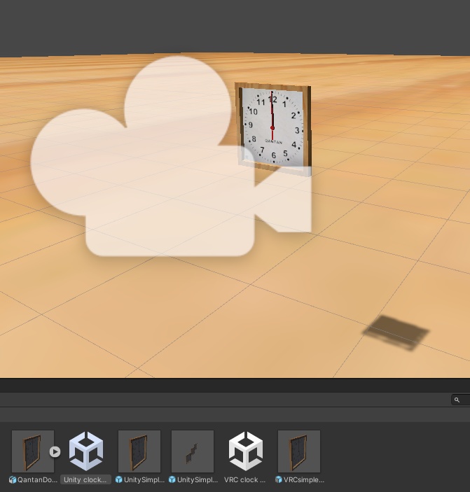 秒刻みで動く時計 ローポリゴン3Dモデル
