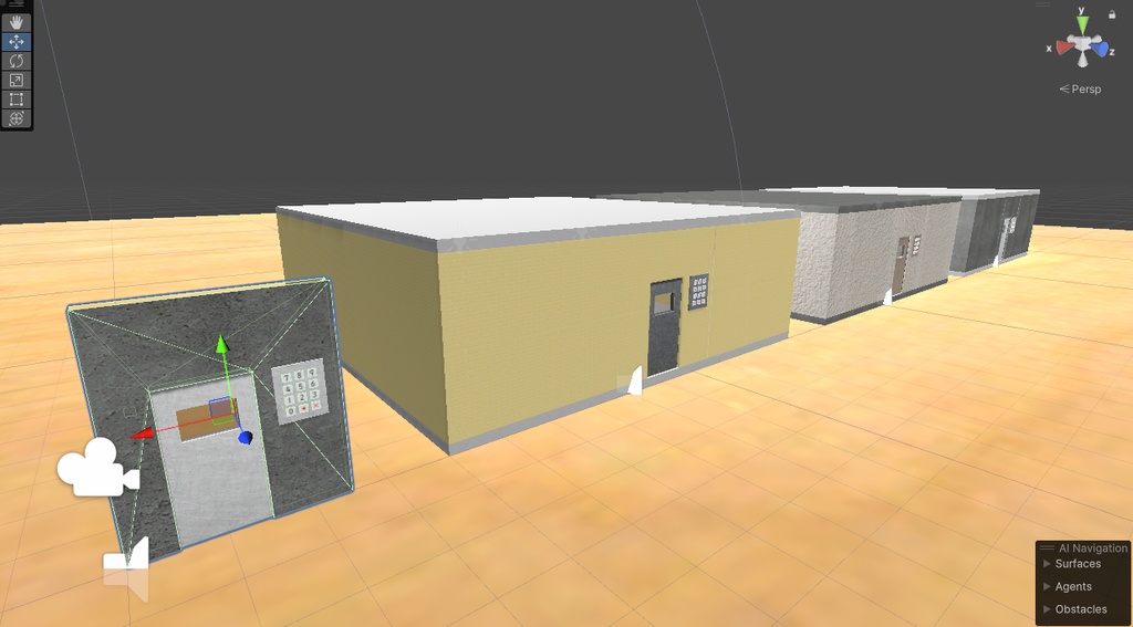 パスコードで開く防犯ドアのギミック VRChat