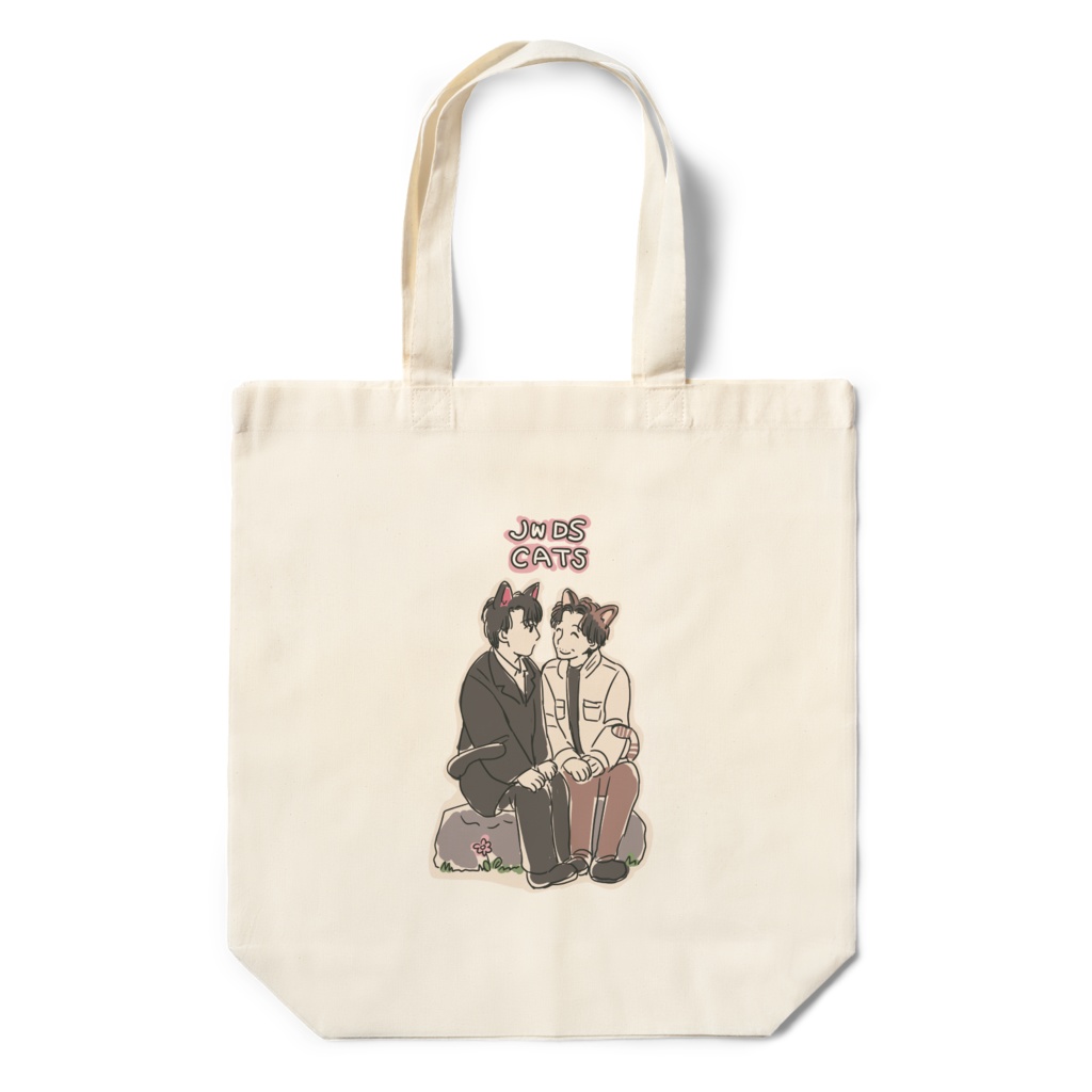 ねこ坊ちゃんとねこおじさんのエコバッグ
