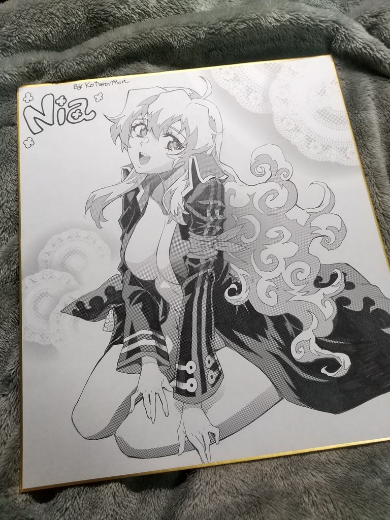 キャラリクエスト色紙(アナログトーン仕上げ)