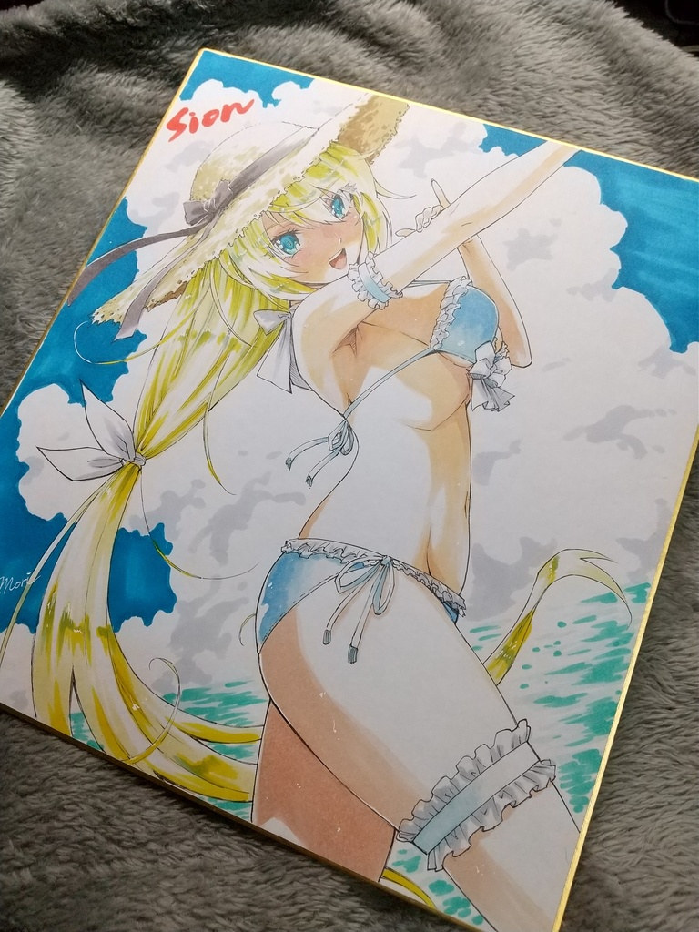 キャラリクエスト色紙(アナログトーン仕上げ)