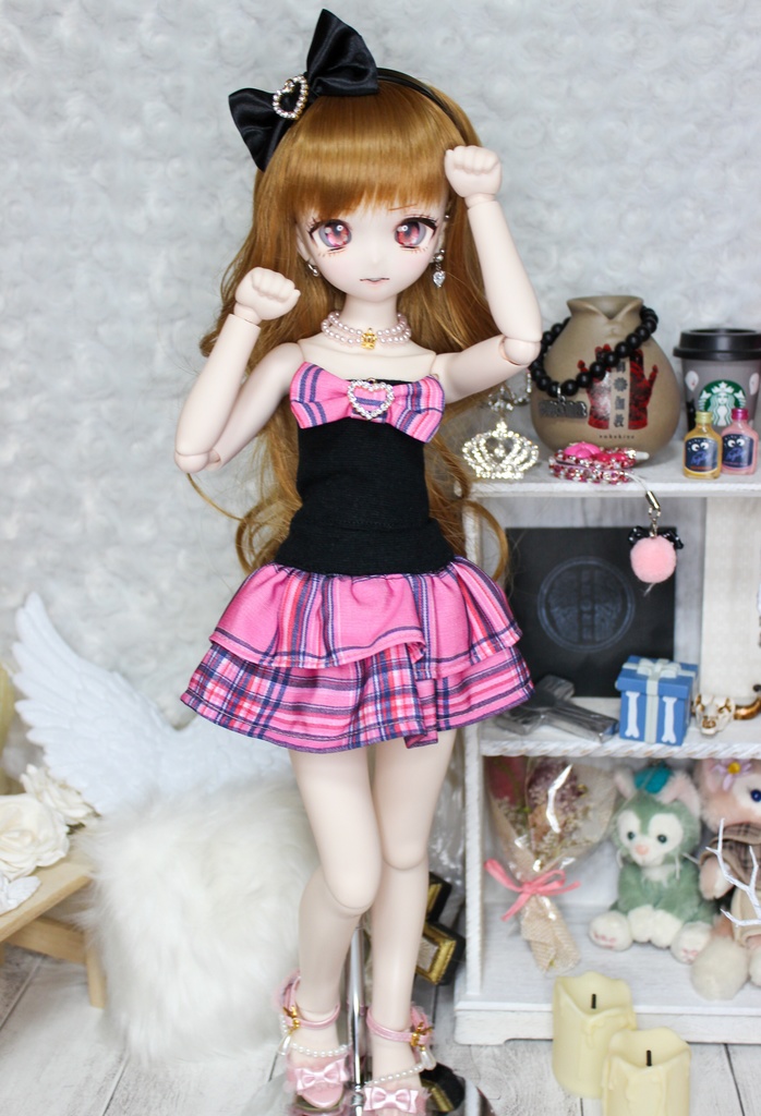 🎀平成の姫ギャセット🎀ピンクチェック