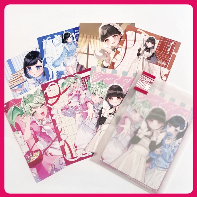 メイドちゃんポストカード7種