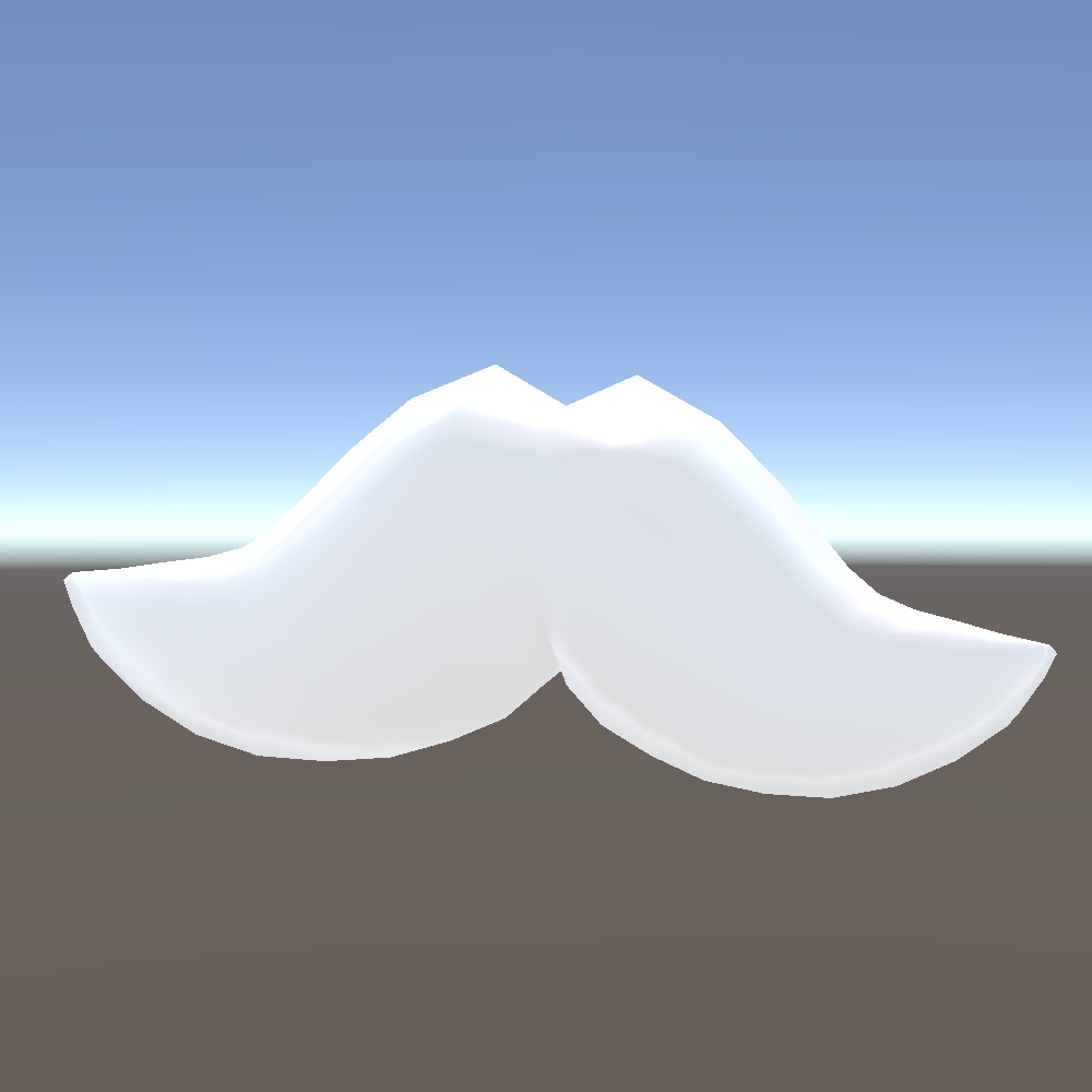 【VRChat向け】動くおひげ