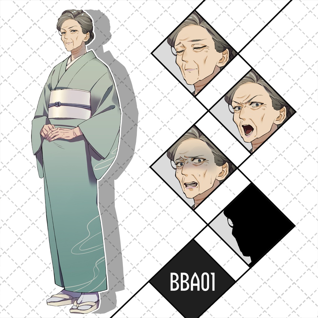 【TRPG立ち絵素材】NPC/老人/老女/ババア【BBA01-04】