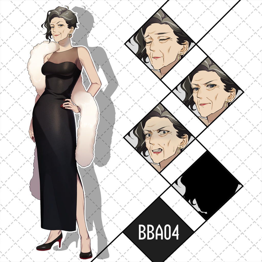 【TRPG立ち絵素材】NPC/老人/老女/ババア【BBA01-04】