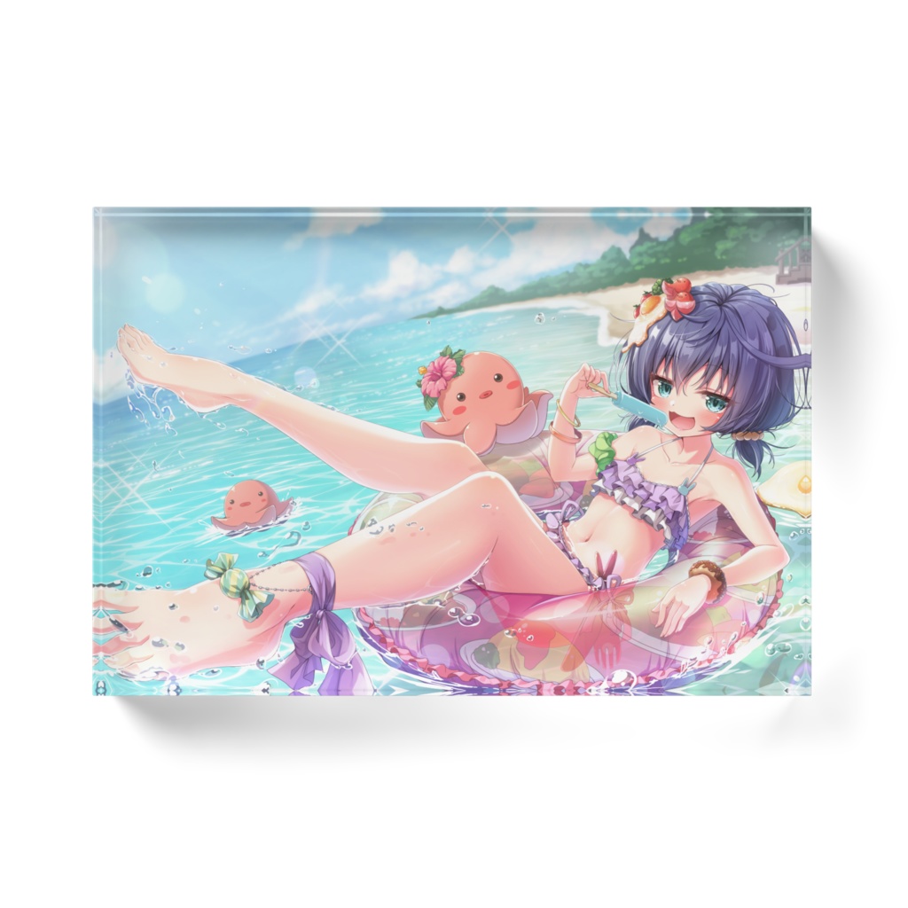 ちゃおちゃんアクリルブロック(水着)