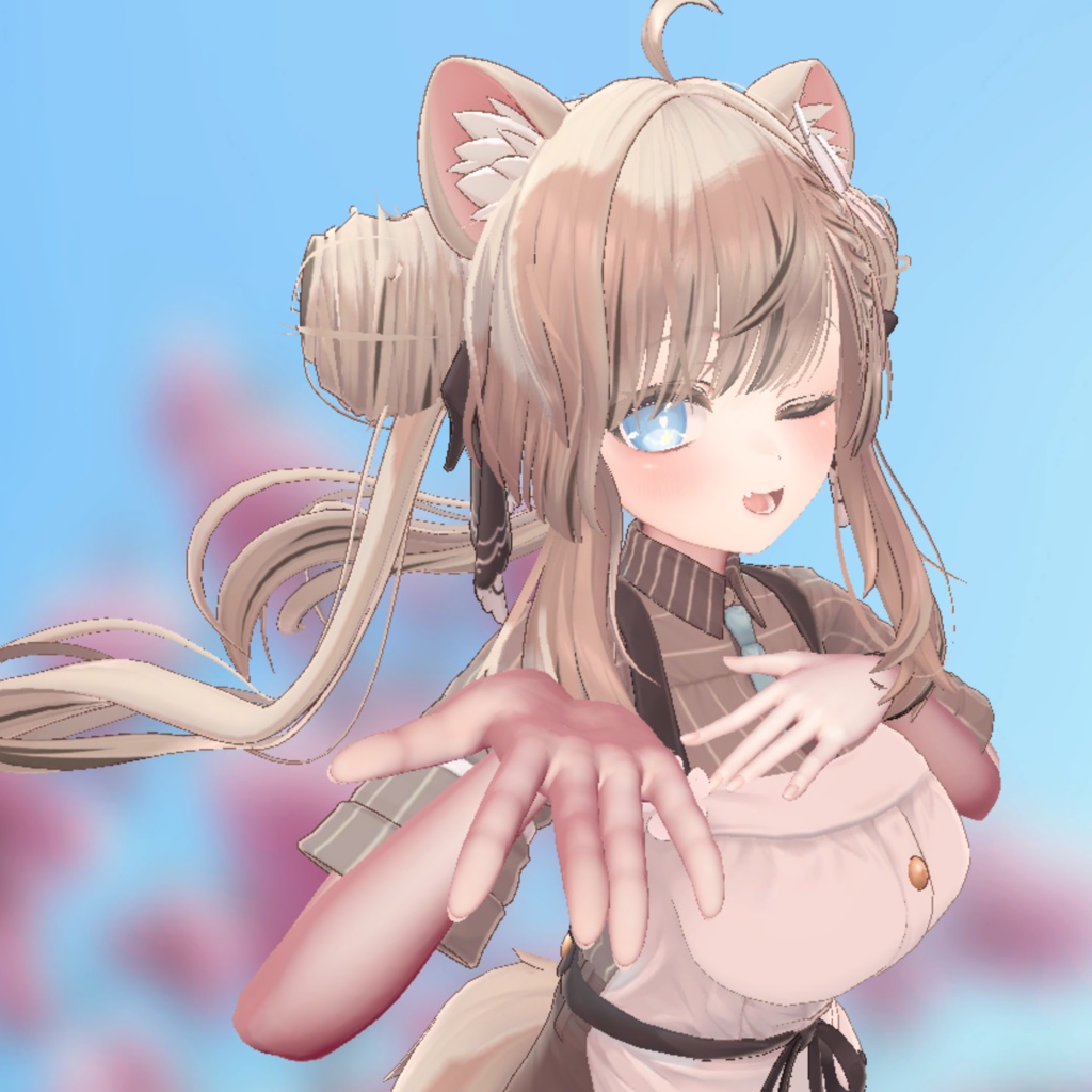 【複数アバター用テクスチャ】あおぞらハート