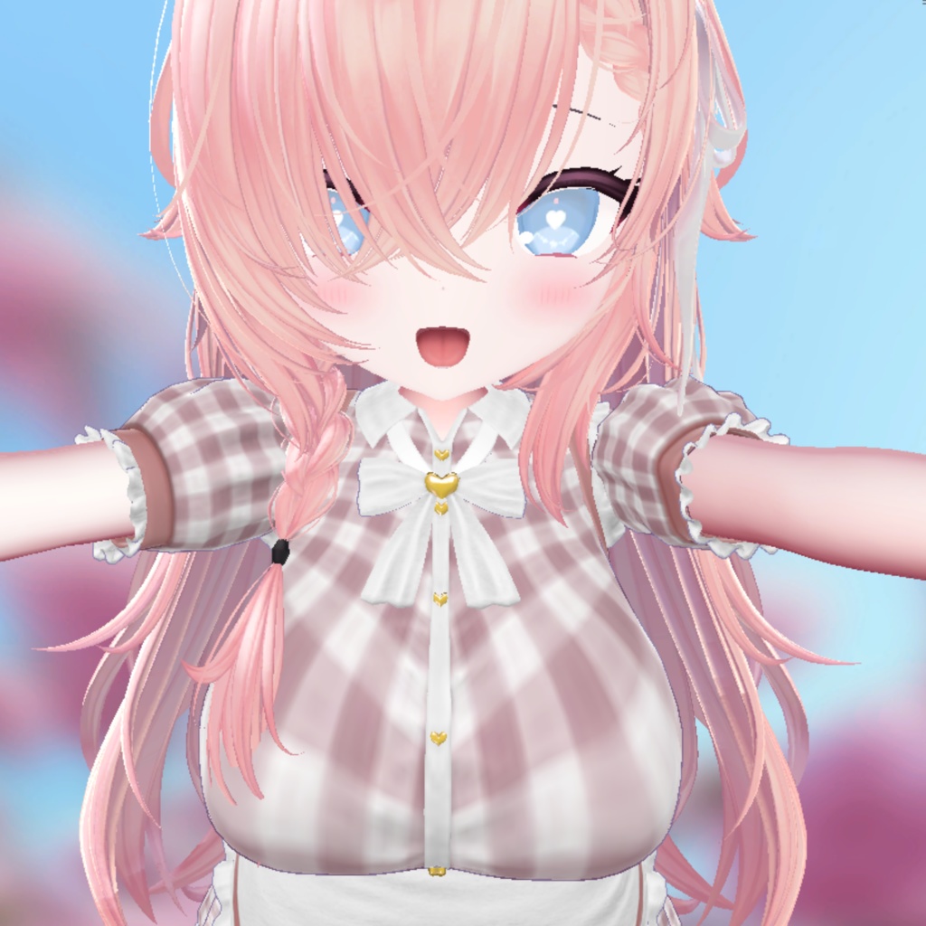 【複数アバター用テクスチャ】あおぞらハート