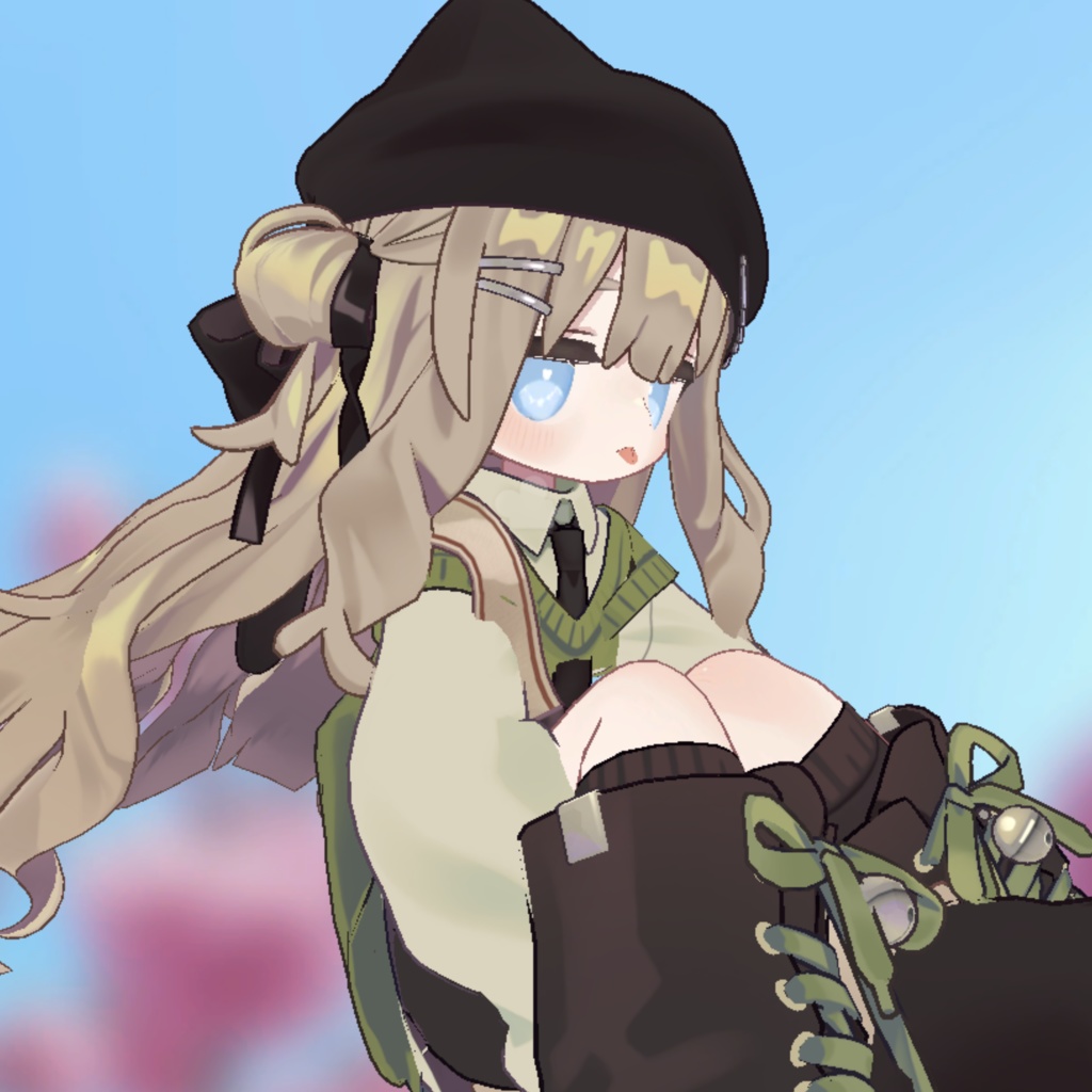 【複数アバター用テクスチャ】あおぞらハート