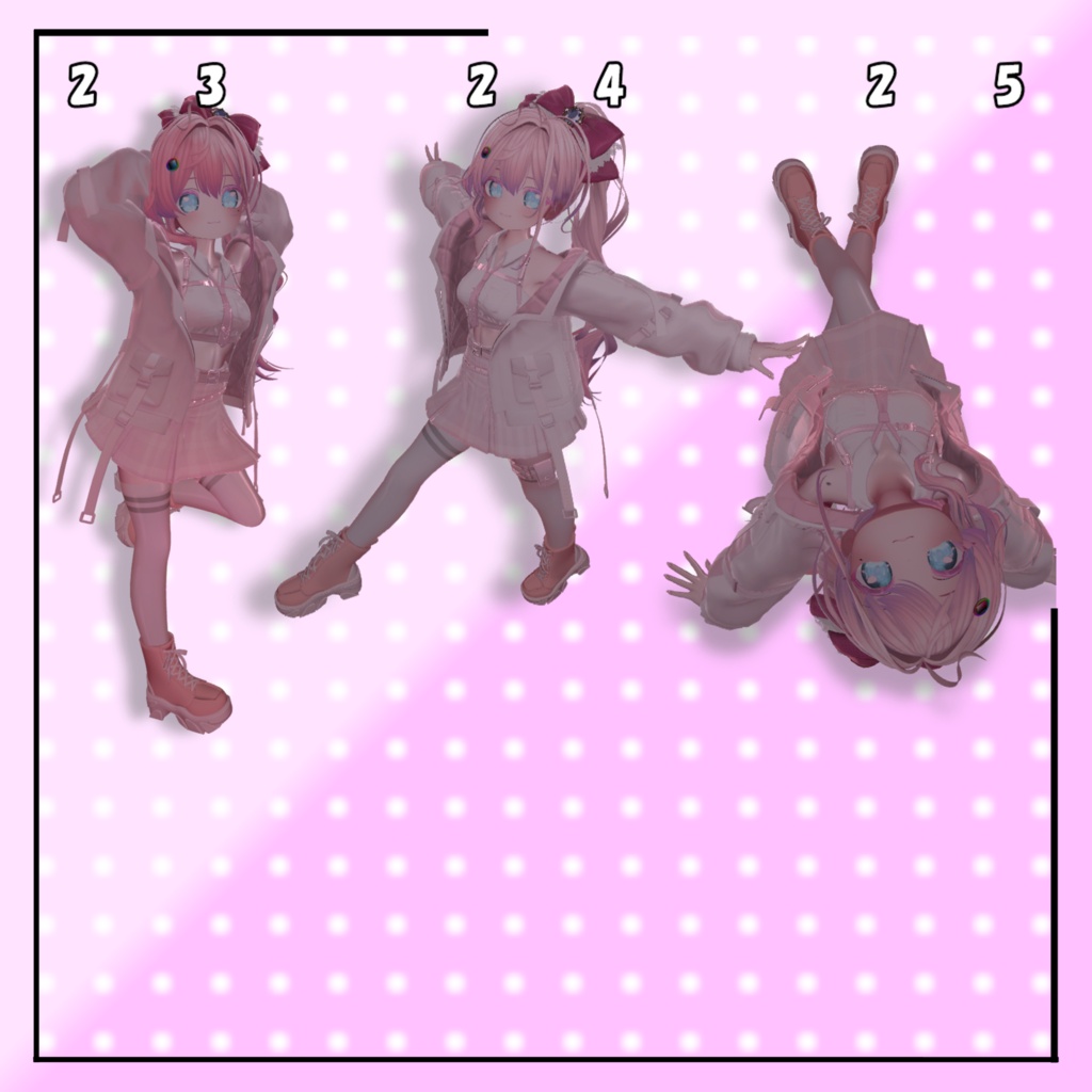 sprite pose set【VRC用アバターポーズ集】