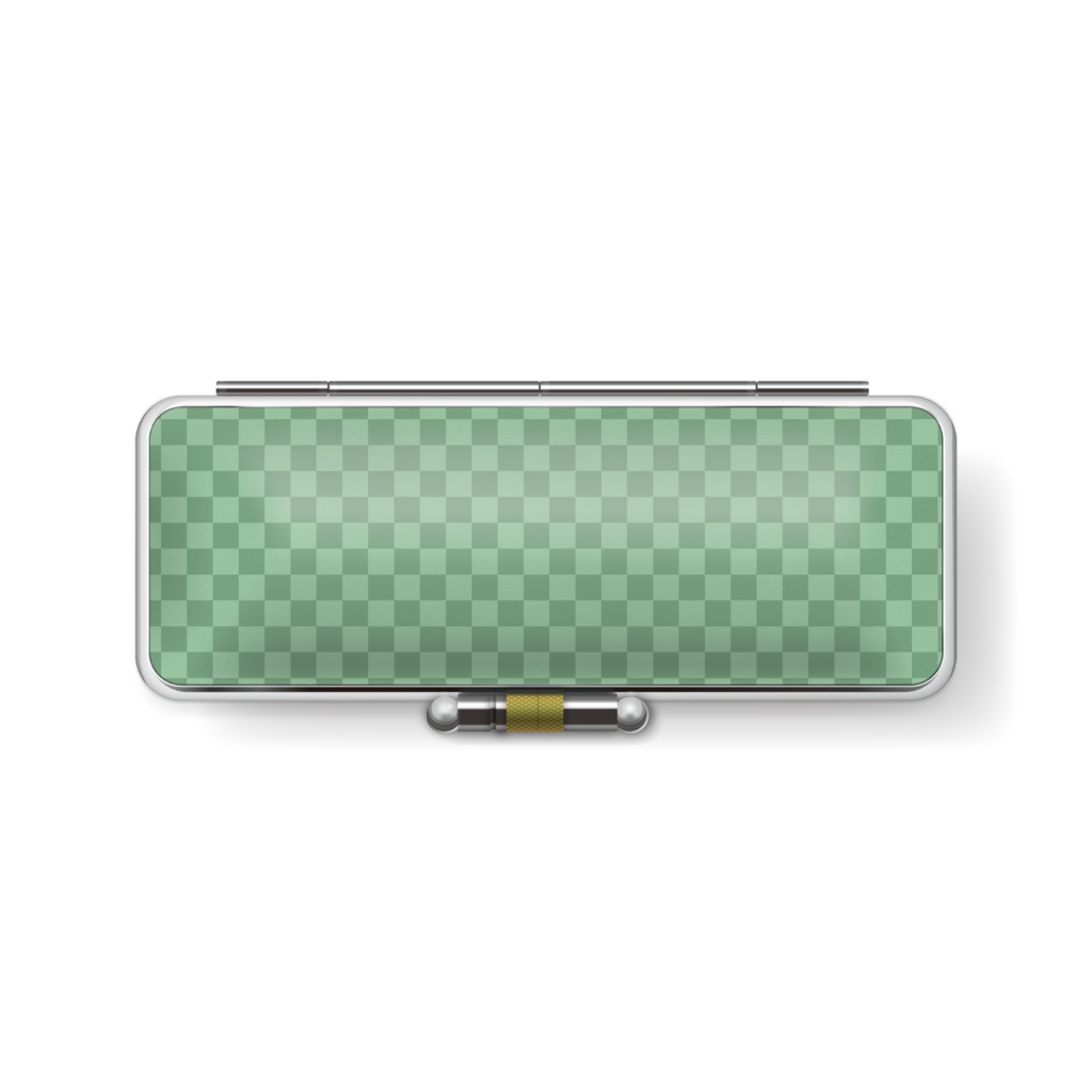 3色柴犬トリオのドット絵 印鑑ケース