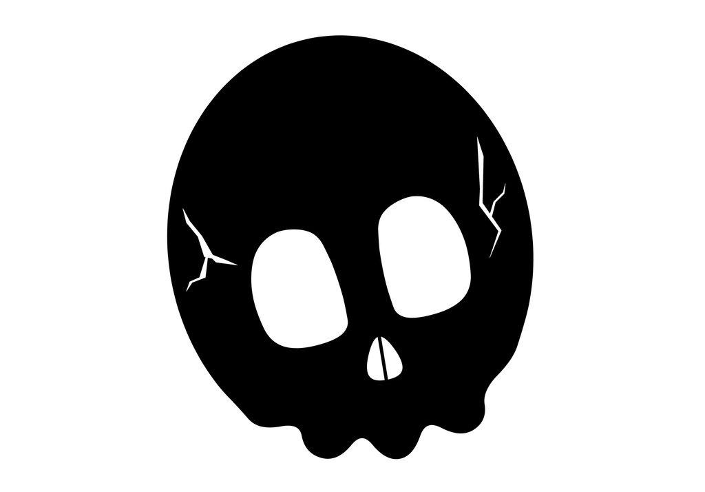 スカルのトートバッグ