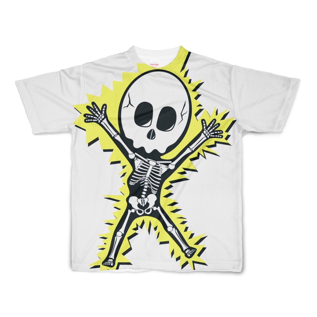 電撃スケルトン フルグラフィックTシャツ