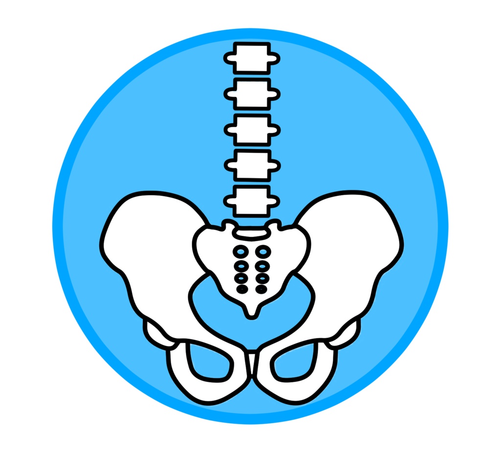 骨盤マークの捺印マット