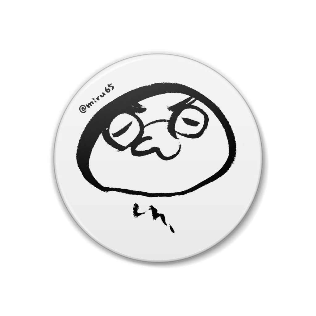 ゆるゆるたましんぐイラスト 缶バッジ