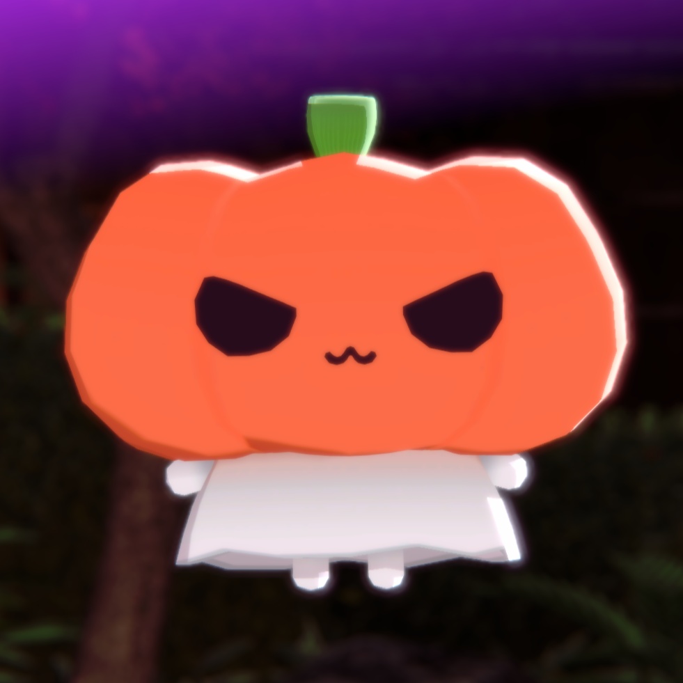 [Warudo Prop] Halloween pumpkin ghost (할로윈 호박유령)