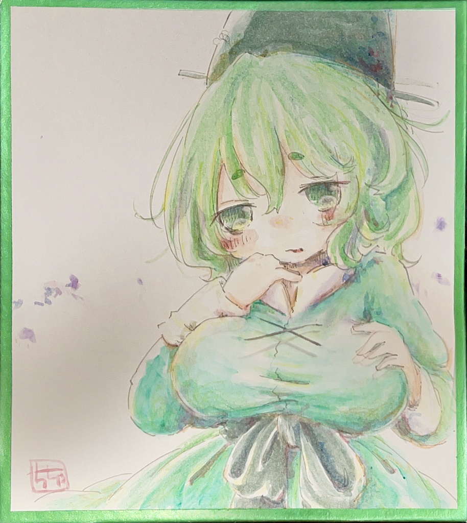ミニ色紙【布都、屠自古、隠岐奈】