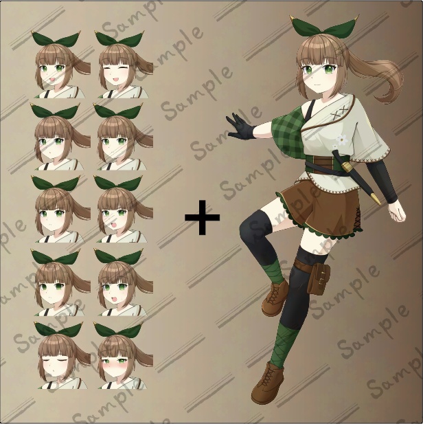 立ち絵1(主人公風元気な女の子)