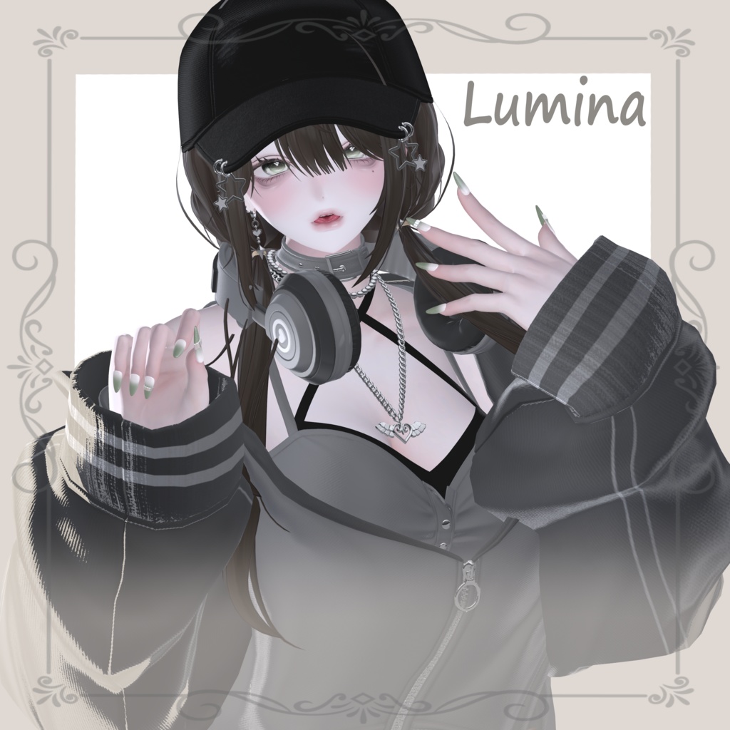 11アバター対応『Gem Line Nail』