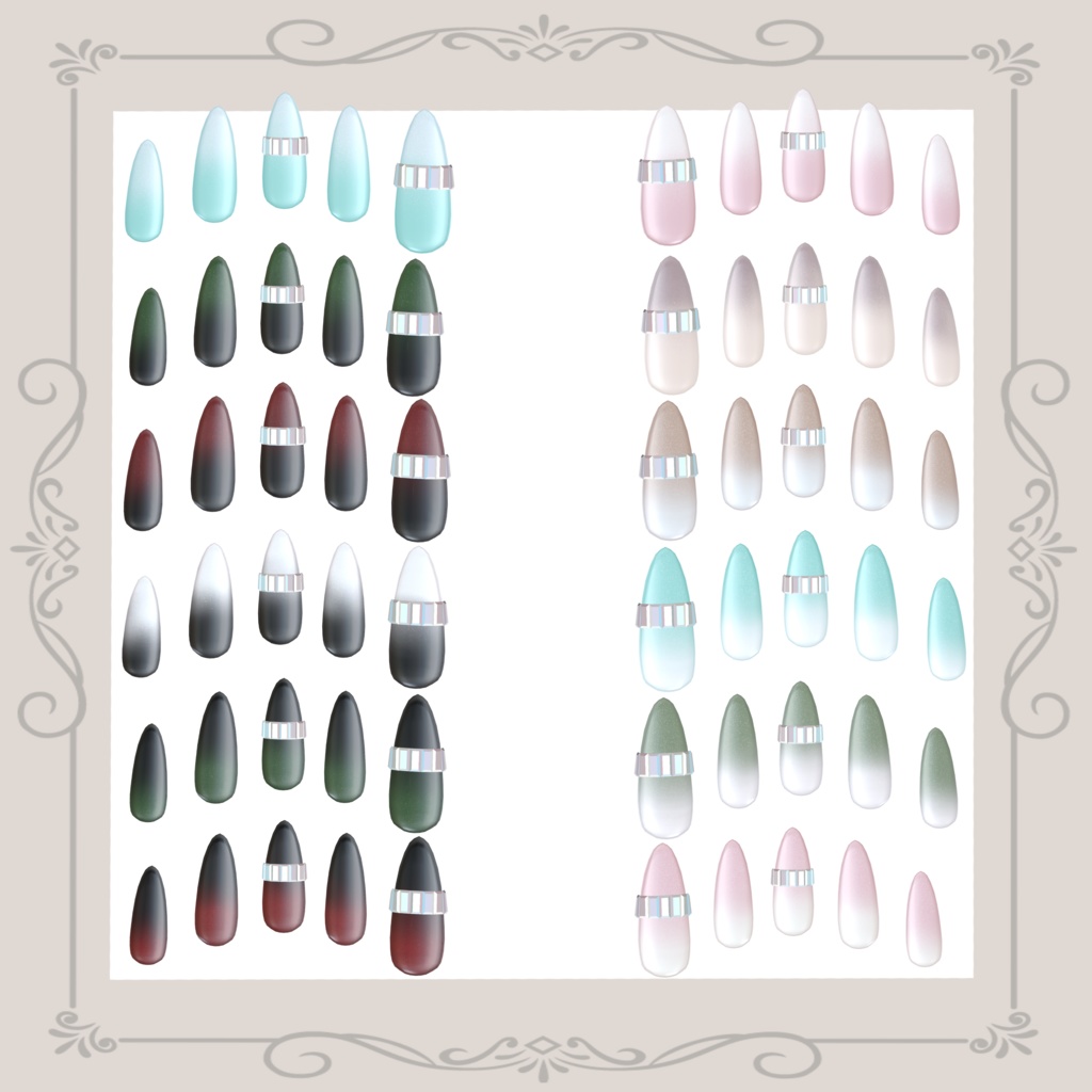 11アバター対応『Gem Line Nail』