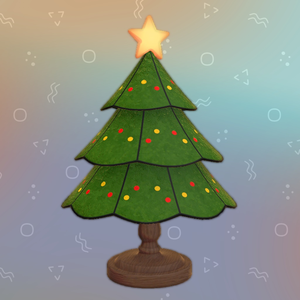 クリスマスツリーのテーブルランプ