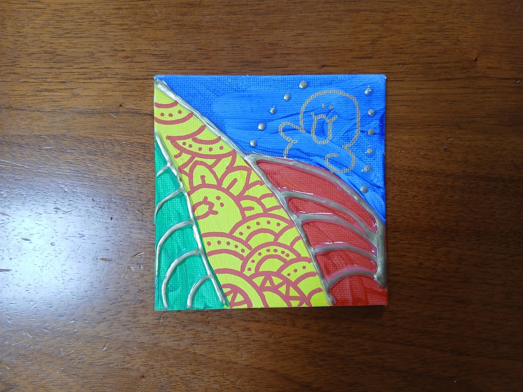 波～ステンドグラス風～