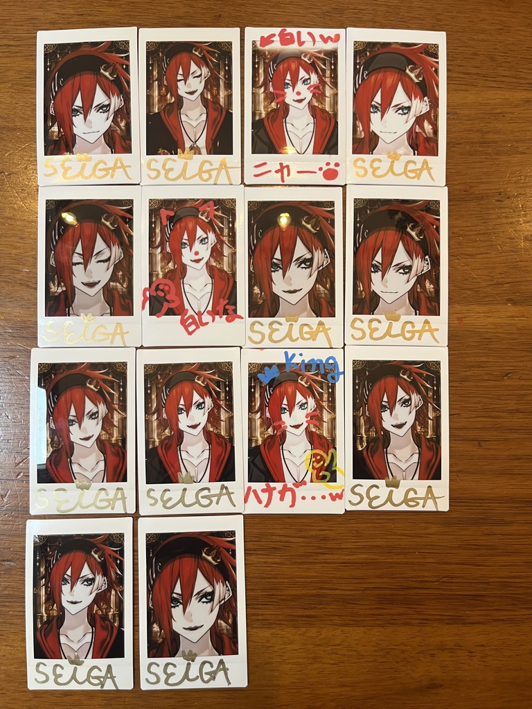 セイ画チェキ　サイン入りorメッセージ付き