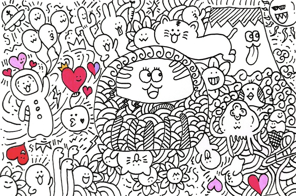 ポストカード　もちダルマ