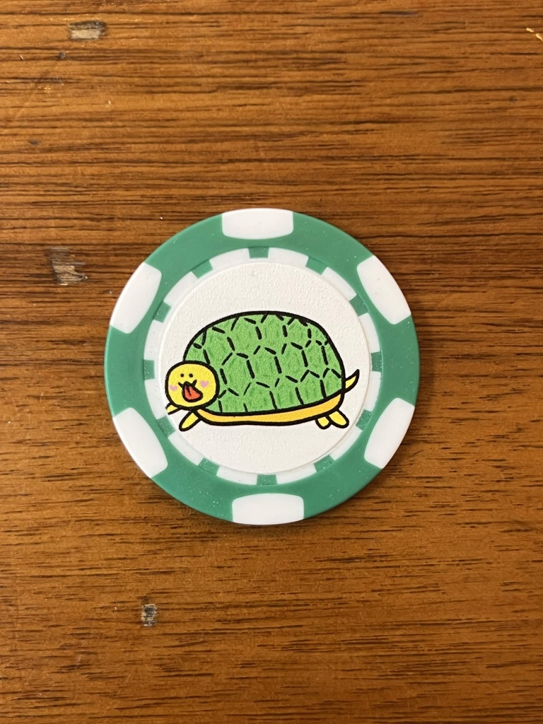 セイ画コイン「かめのぴざちゃん」
