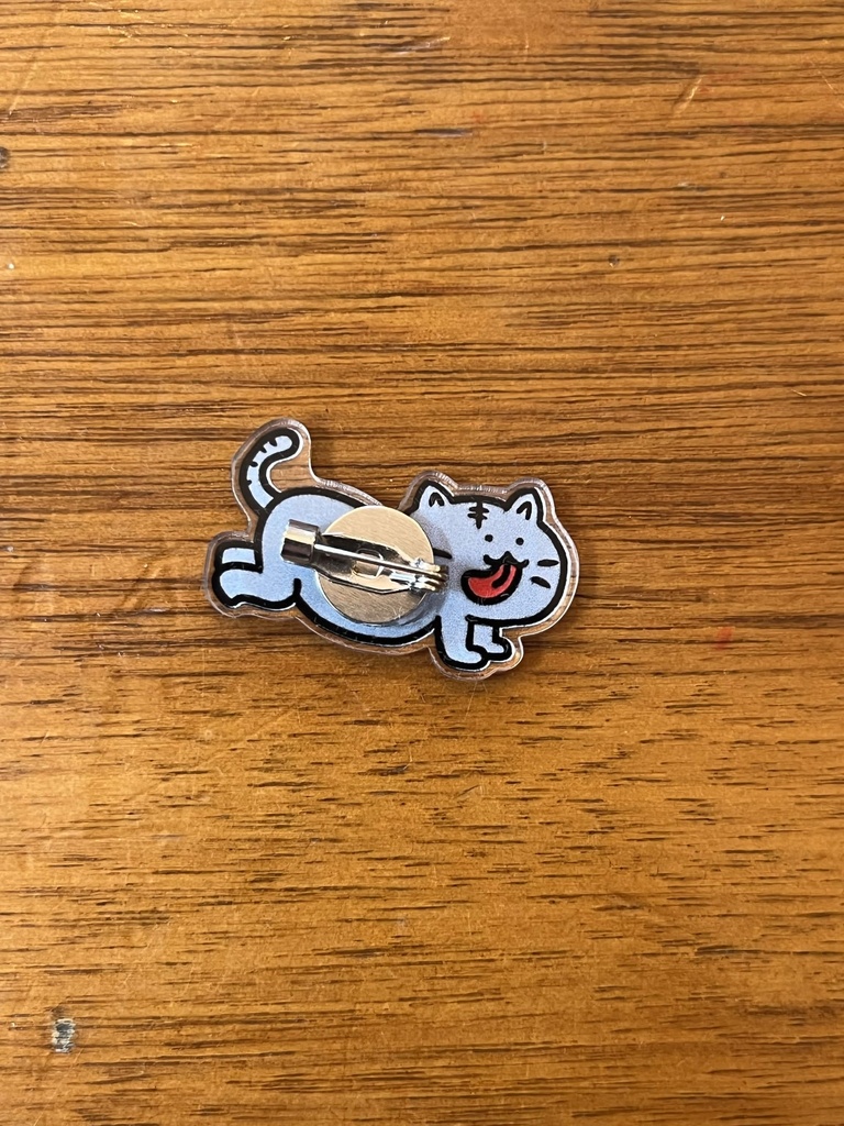アクリルピンバッチ もちねこちゃん